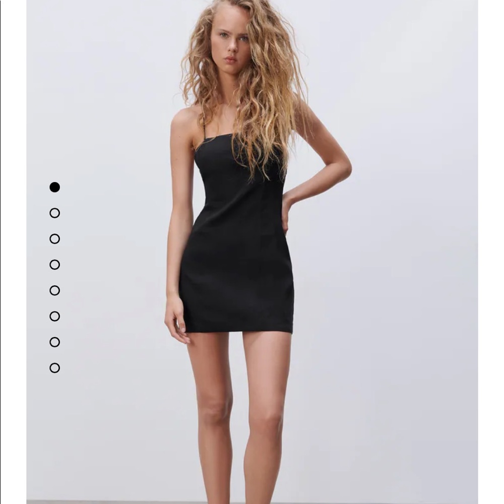 ZARA Linen Blend Short Dress